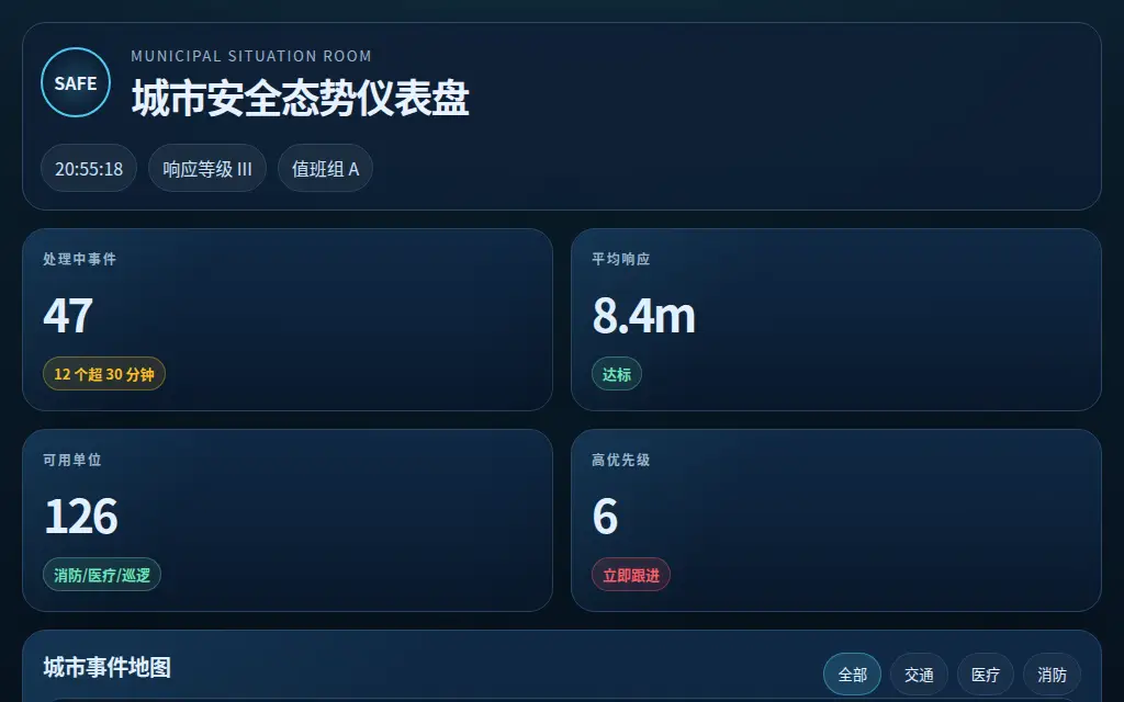 政务安全态势室 的作品预览